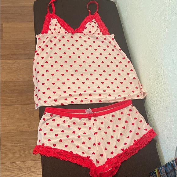 TALLA Sexy Sleep Wear Other - #1274=Red Heart Print Women's Sleepwear Set